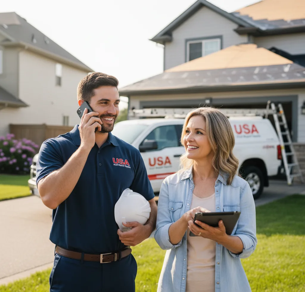 USA Roof Repair Experts customer support in Stevenson